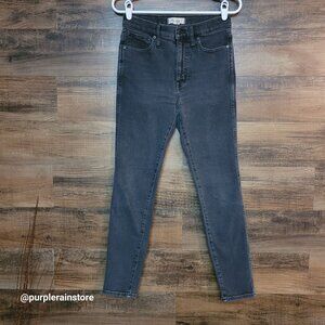 Madewell Jeans 27 Skinny 10" High Rise Starkey Wash MA977 Tummy Control Stretch